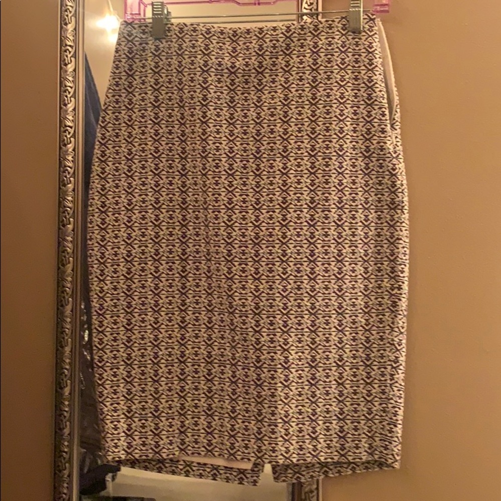 Aztec Print Pencil Skirt